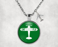 Thumbnail for Eat Sleep Fly & Propeller Necklace - view 5
