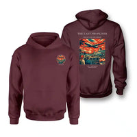 Thumbnail for VINTAGE G4112 - The Last Propliner - Double-Side Hoodie design on darkred double side