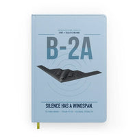 Thumbnail for B-2A Spirit design on light blue notebook