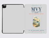 Thumbnail for Martha's Vineyard Airport (MVY) design on light gray ipad tablet case