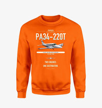 Thumbnail for Piper PA-34-220T Seneca V design on orange sweatshirt