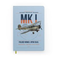 Thumbnail for Fairey Swordfish Mk I design on light blue notebook