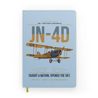 Thumbnail for Curtiss JN-4D Jenny design on light blue notebook