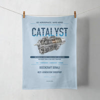 Thumbnail for CATALYST design on light blue towel