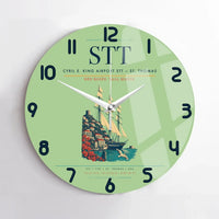 Thumbnail for Cyril E. King Airport (STT) design on light green no frame wall clock