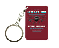 Thumbnail for DJI FlyCart 100 Key Chain design on dark red key chain