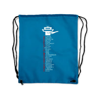Thumbnail for Aviation Alphabet Drawstring Bag - view 5