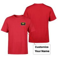 Thumbnail for Custom Name with Special Badge aviation t-shirt