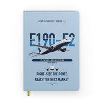 Thumbnail for Embraer E190-E2 design on light blue notebook