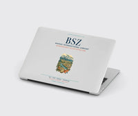 Thumbnail for Manas International Airport Bishkek (BSZ) design on light gray MacBook case