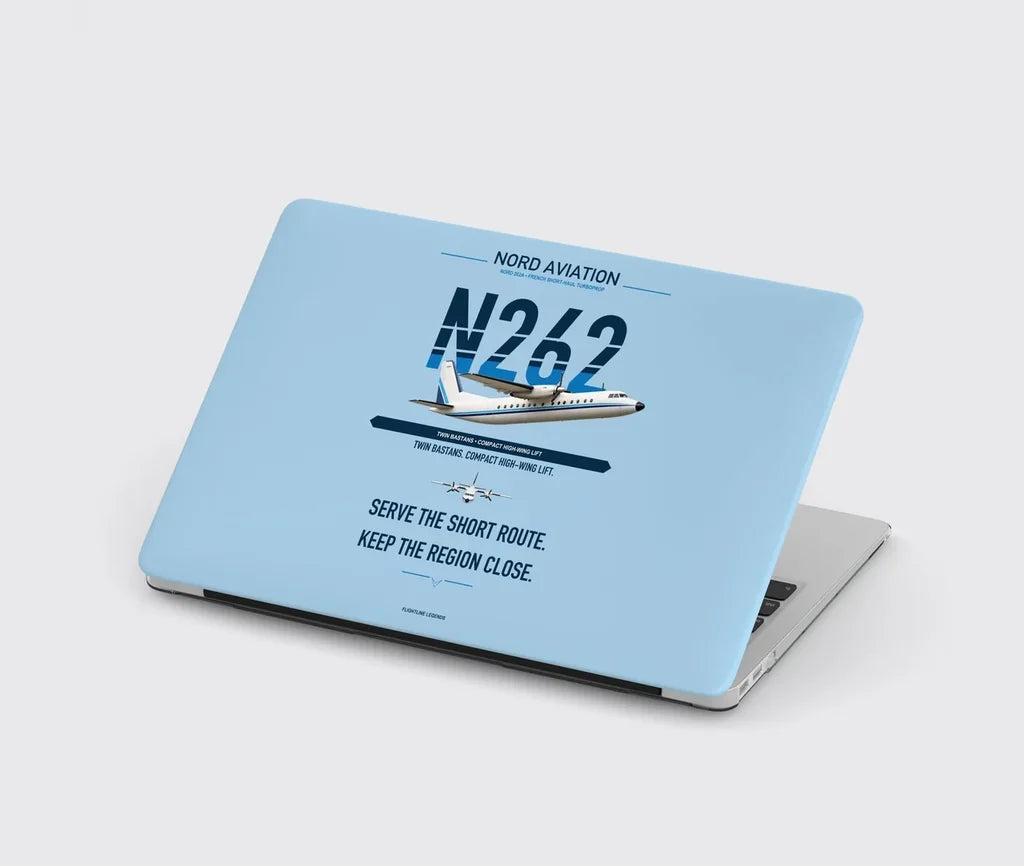 Nord 262A design on light blue MacBook case