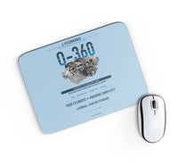 Thumbnail for O-360 design on light blue rectangle mouse pad
