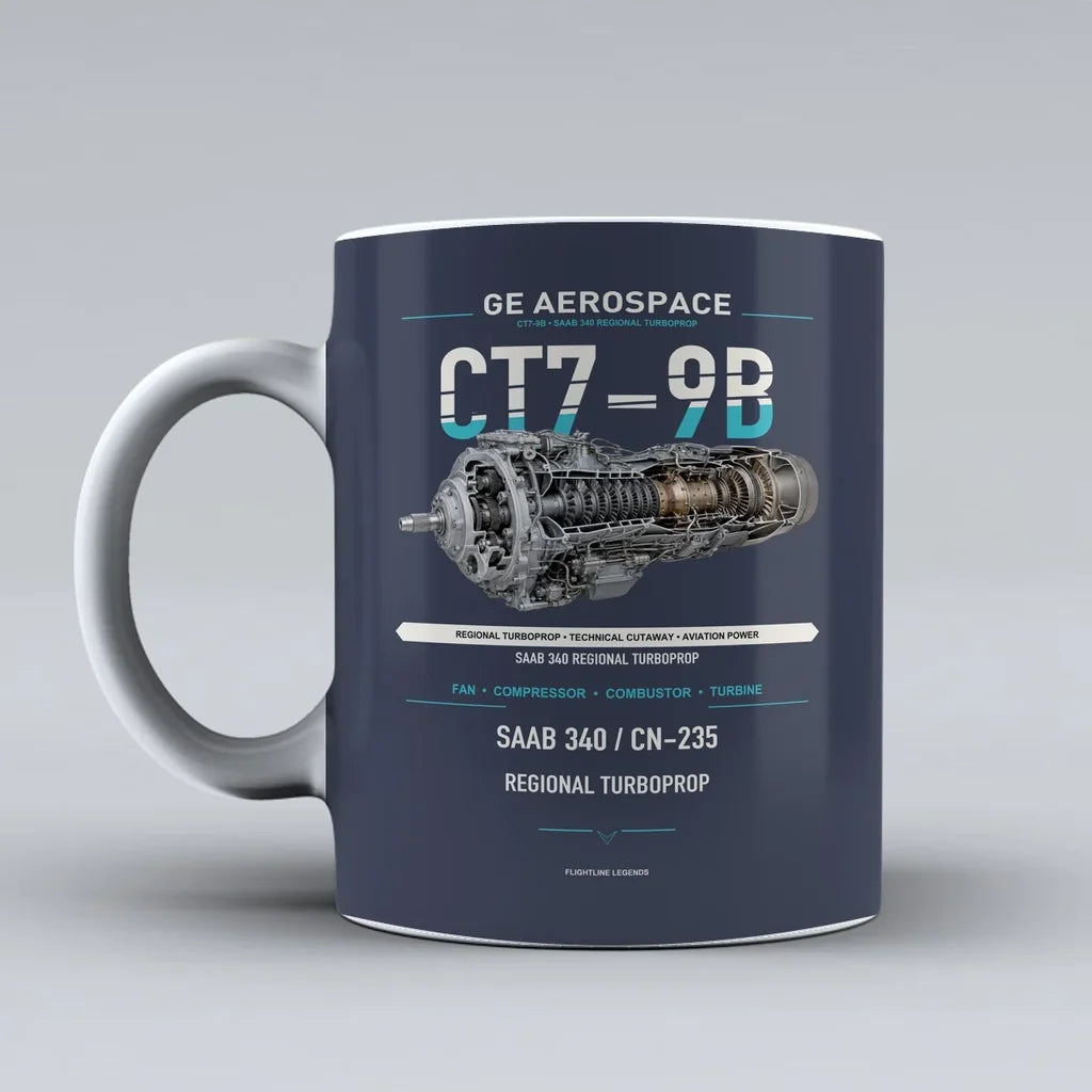 Mug design on dark blue ct7 9b