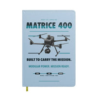 Thumbnail for DJI Matrice 400 design on light blue notebook