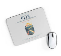 Thumbnail for Portland International Airport (PDX) design on light gray rectangle mouse pad