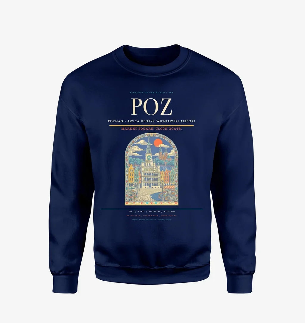 Poznan - awica Henryk Wieniawski Airport POZ Sweatshirt - Navy Blue
