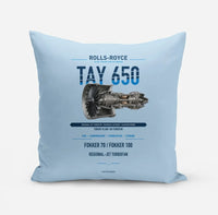 Thumbnail for TAY 650 design on light blue pillow