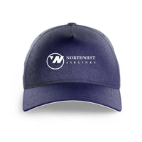 Thumbnail for Northwest Airlines (OLD) logo printed on dark blue cap