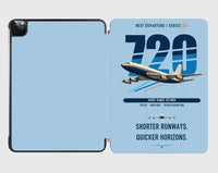 Thumbnail for Boeing 720B design on light blue ipad tablet case