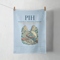 Thumbnail for Pocatello Regional Airport (PIH) design on light blue towel