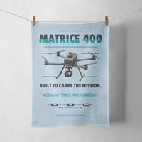 Thumbnail for DJI Matrice 400 design on light blue towel
