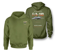 Thumbnail for F-A-18D HORNET design on green army hoodie
