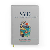 Thumbnail for Sydney Kingsford Smith Airport (SYD) design on light gray notebook