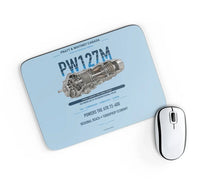 Thumbnail for PW127M design on light blue rectangle mouse pad