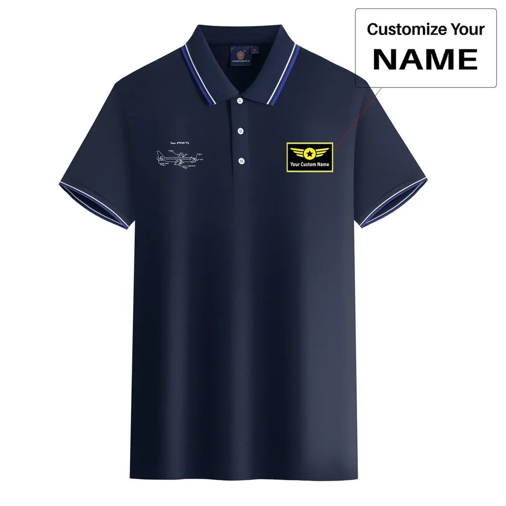 Customisable How Planes Fly Polo Shirt - view 5