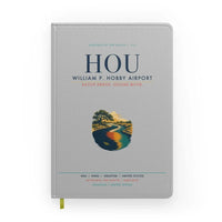 Thumbnail for William P. Hobby Airport (HOU) design on light gray notebook