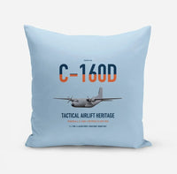 Thumbnail for Transall C-160D design on light blue pillow