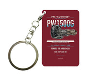 Thumbnail for PW1500G Key Chain design on dark red key chain