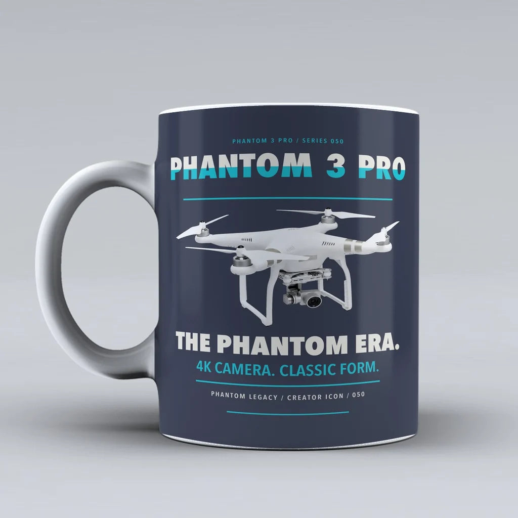 Phantom 3 Professional Mug design on dark blue dji