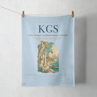 Thumbnail for Kos Island International Airport (KGS) design on light blue towel