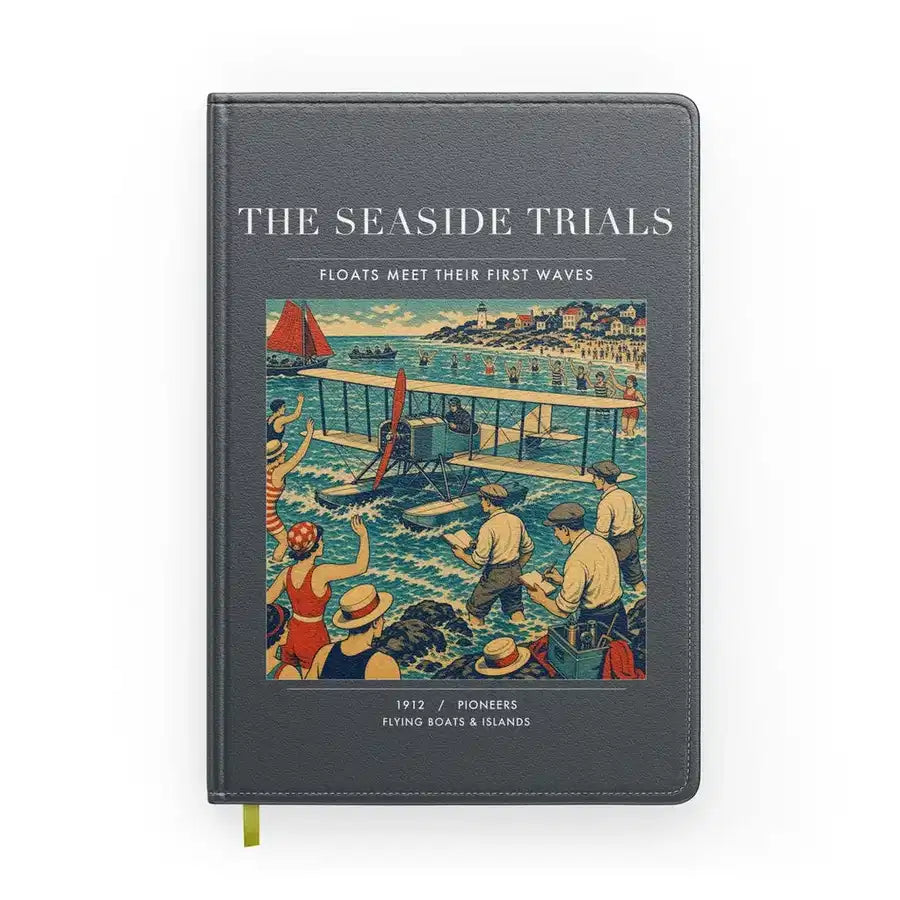 VINTAGE G4328 - The Seaside Trials - Designed Notebooks design on gray
