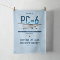 Thumbnail for Pilatus PC-6 Porter design on light blue towel