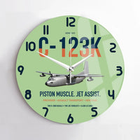 Thumbnail for C-123K Provider design on light green no frame wall clock