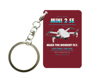Thumbnail for DJI Mini 2 SE Key Chain design on dark red key chain