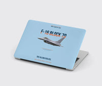 Thumbnail for F-16 Block 70 The Falcon Evolves design on light blue MacBook case