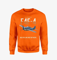 Thumbnail for F4F-4 Wildcat design on orange sweatshirt