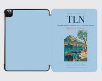 Thumbnail for Toulon-Hyères Airport (TLN) design on light blue ipad tablet case
