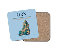 Thumbnail for Ahmed Ben Bella Airport (ORN) design on light blue 1 piece coaster