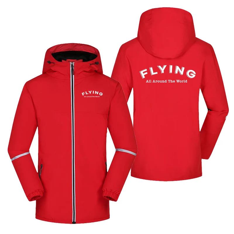 Flying All Around The World Rain Jacket - view 8