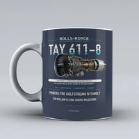 Thumbnail for 611-8 Mug design on dark blue tay