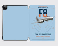 Thumbnail for Gloster Meteor F8 design on light blue ipad tablet case
