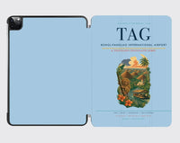 Thumbnail for Bohol-Panglao International Airport (TAG) design on light blue ipad tablet case