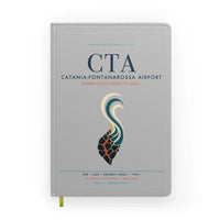 Thumbnail for Catania-Fontanarossa Airport (CTA) design on light gray notebook
