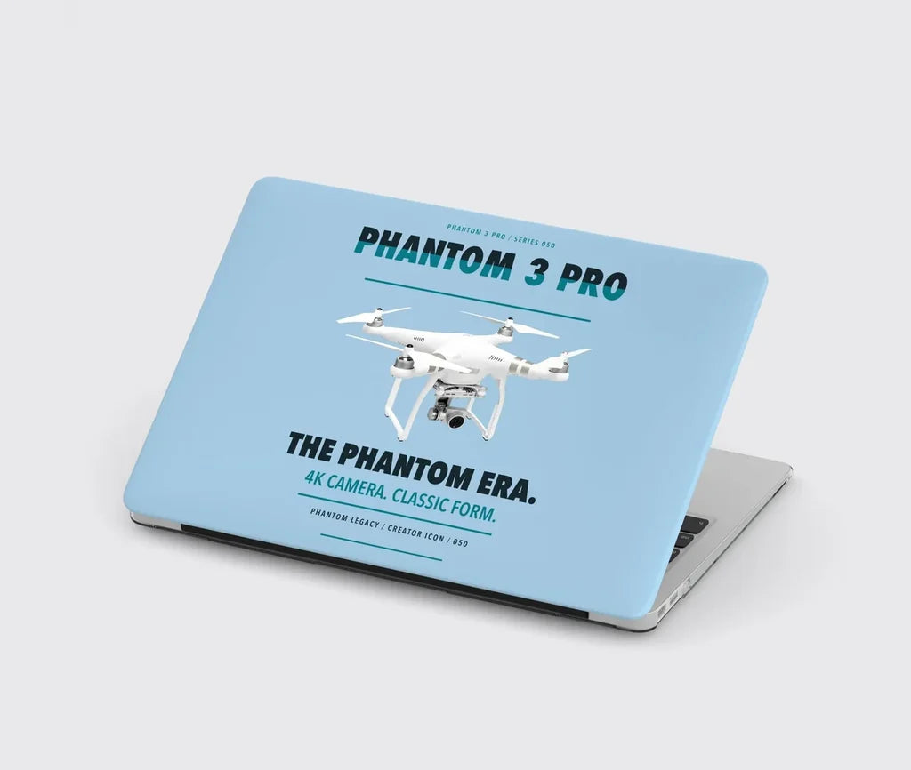 DJI Phantom 3 Professional design on light blue MacBook case