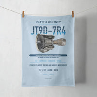 Thumbnail for JT9D-7R4 design on light blue towel