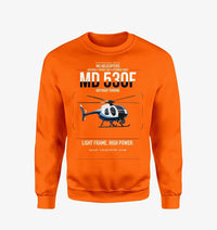 Thumbnail for MD Helicopters MD 530F design on orange sweatshirt